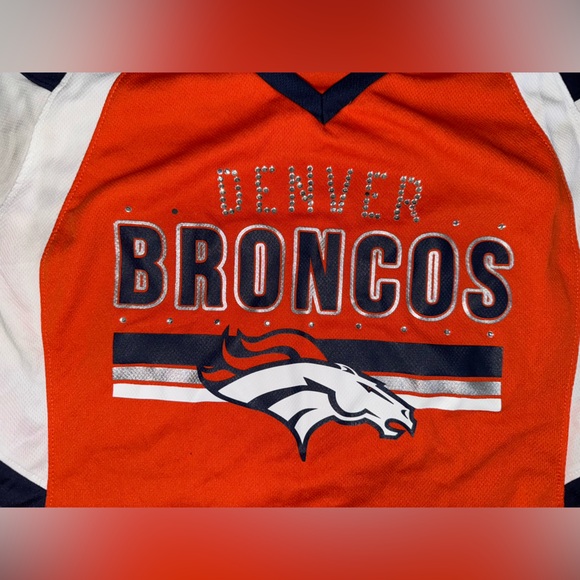 NFL Tops - Denver Broncos NFL Majestic Orange/Navy Jersey
